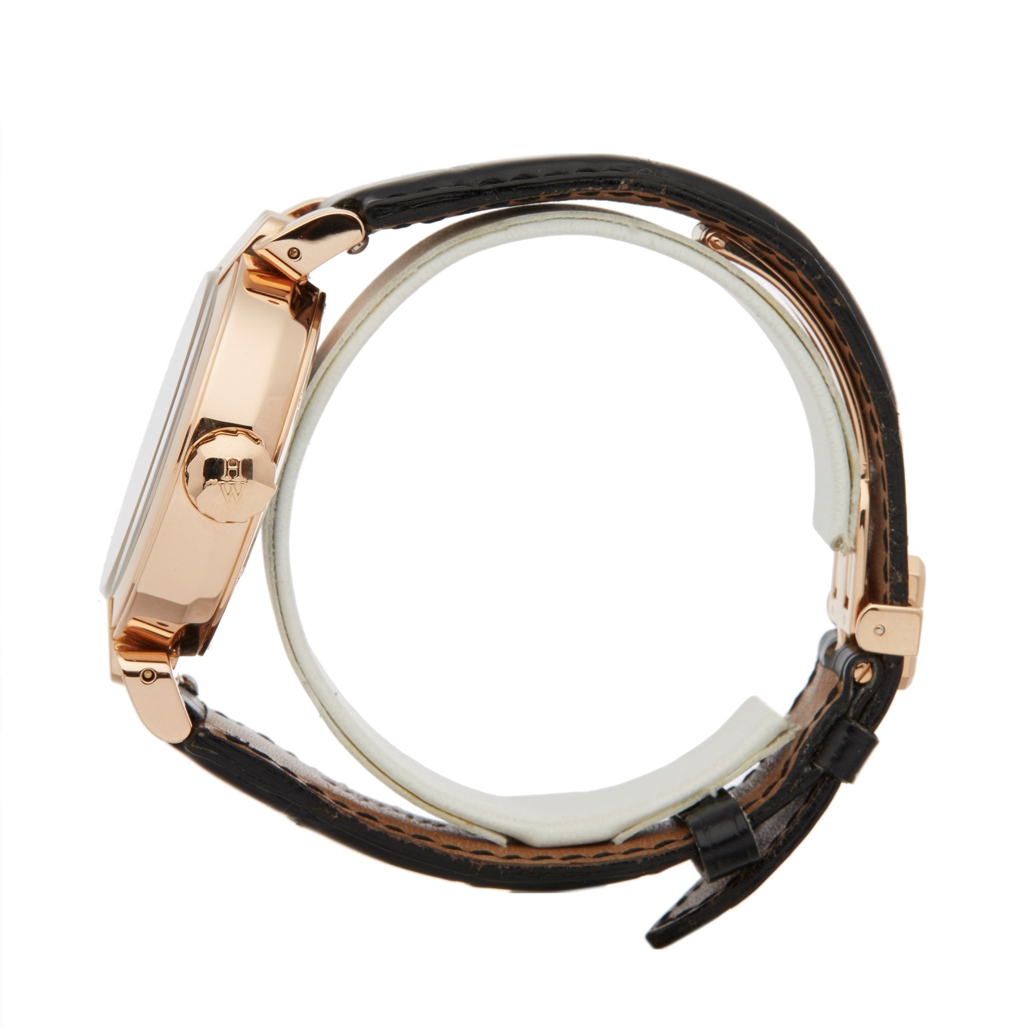 Harry Winston Premier Excenter Time Zone 18K Rose Gold Mens Watch