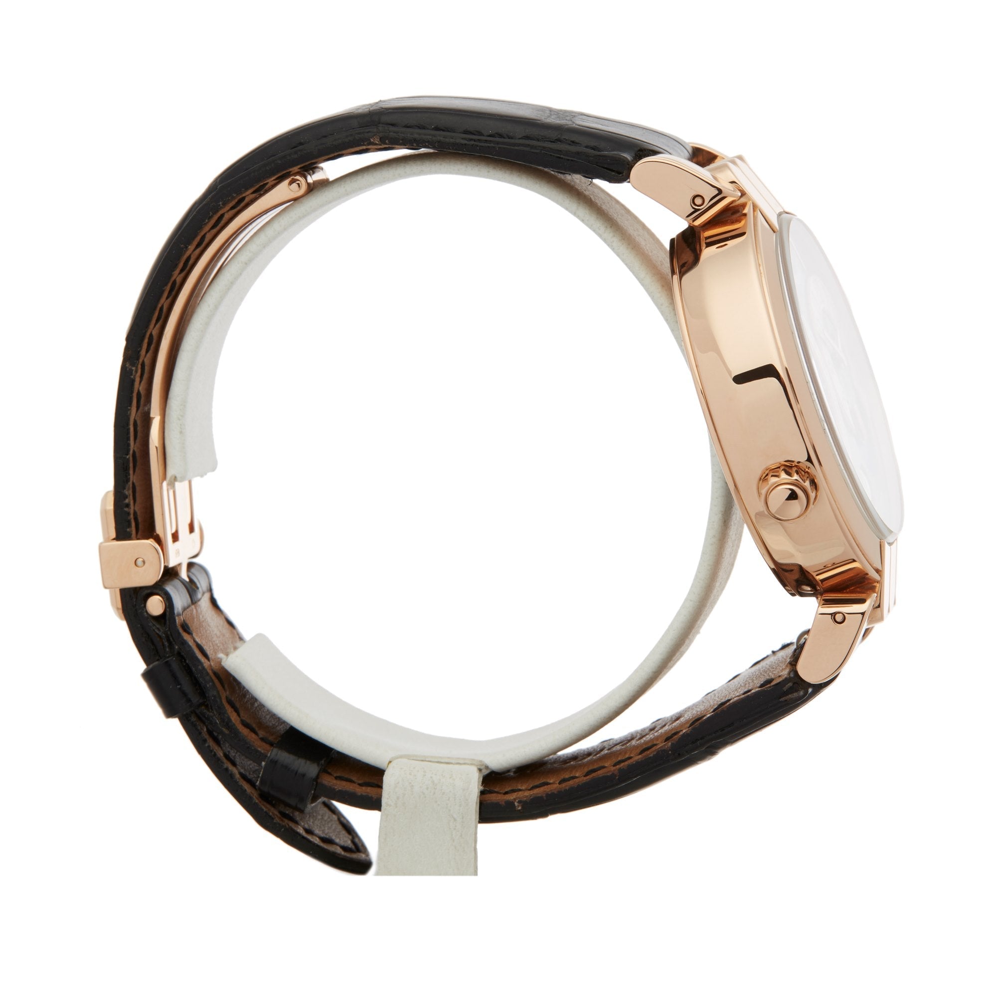 Harry Winston Premier Excenter Time Zone 18K Rose Gold Mens Watch