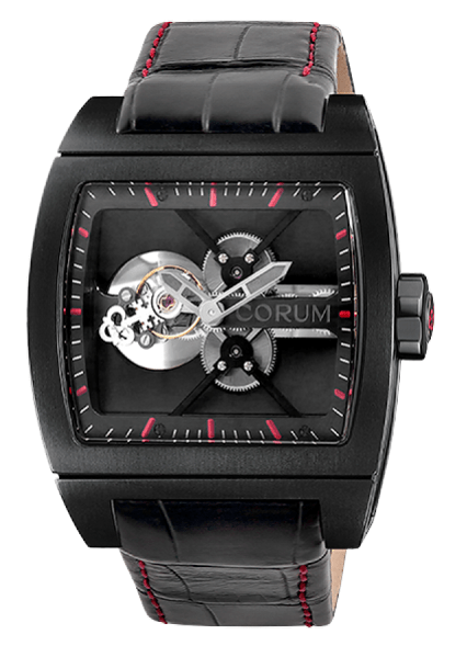 Corum Golden Bridge Ti-Bridge Tourbillon Stainless Steel Mens Watch - Premium Luxury Product