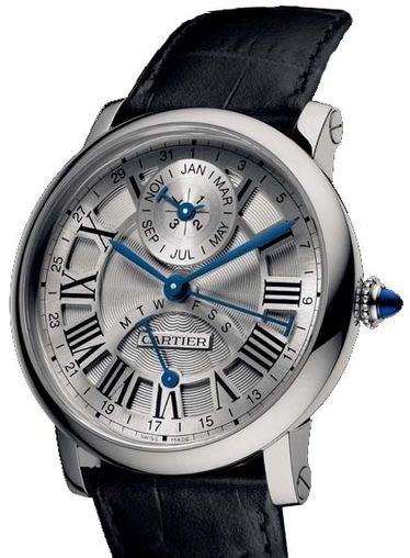 Cartier Rotonde Perpetual Calendar 18K White Gold Men's Watch - Premium Luxury Product