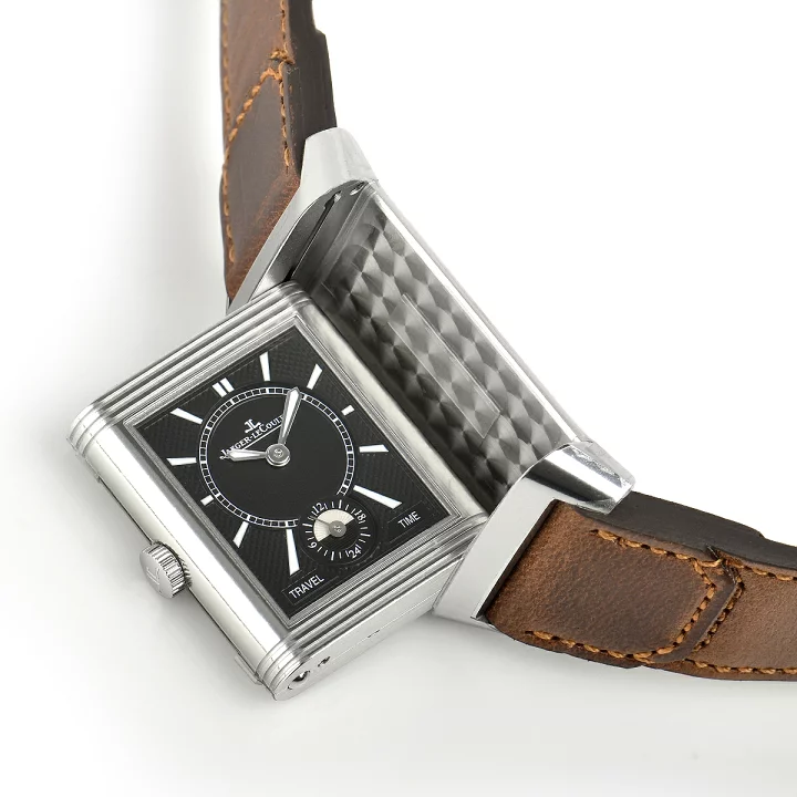 Jaeger-Lecoultre Reverso Classic Duoface Small Seconds Stainless steel Unisex Watch - Premium Luxury Product