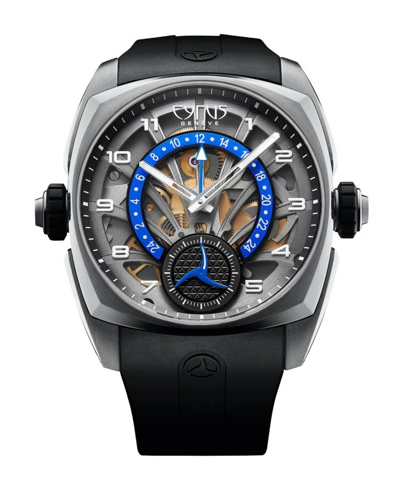 Cyrus Klepcys GMT Retrograde Titanium Men's Watch - Premium Luxury Product