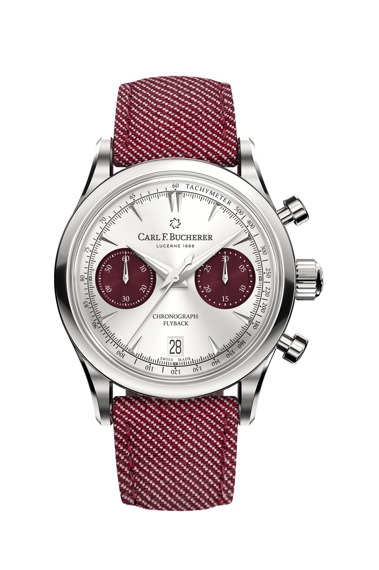 Carl F. Bucherer Manero Flyback Stainless steel Men's Watch - Premium Luxury Product