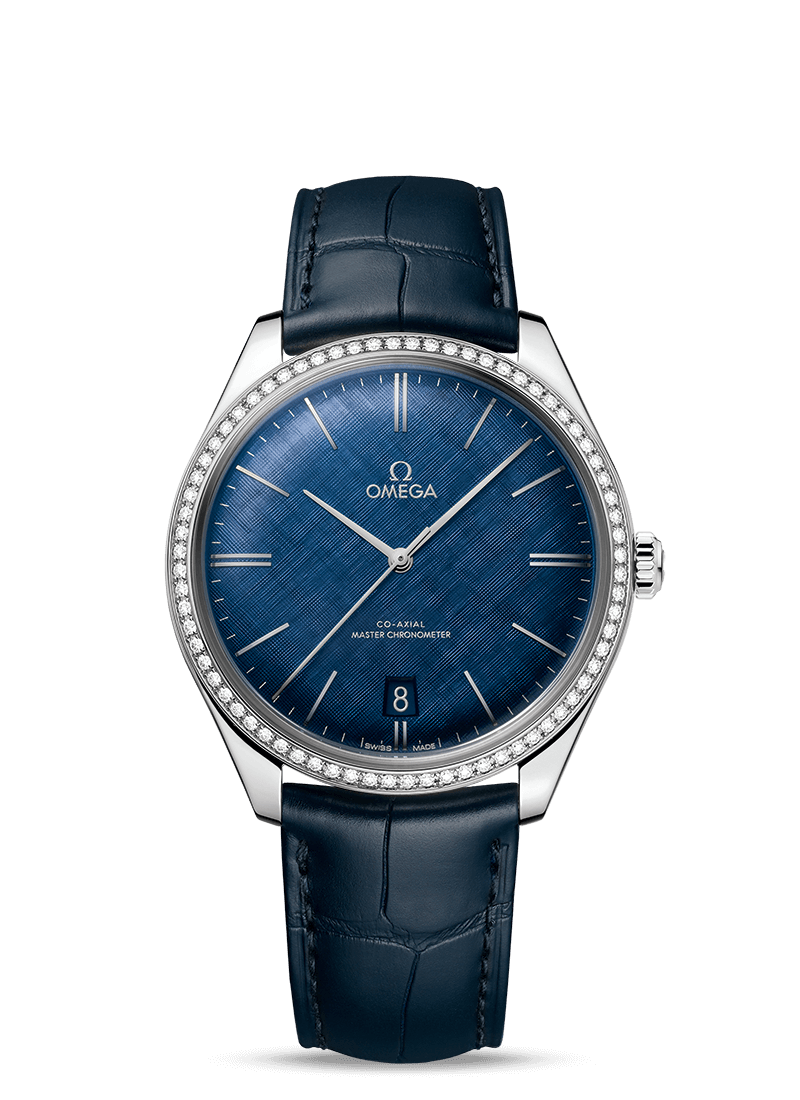 Omega De Ville Tresor Co?Axial Master Chronometer Stainless Steel & Diamonds Unisex Watch - Premium Luxury Product