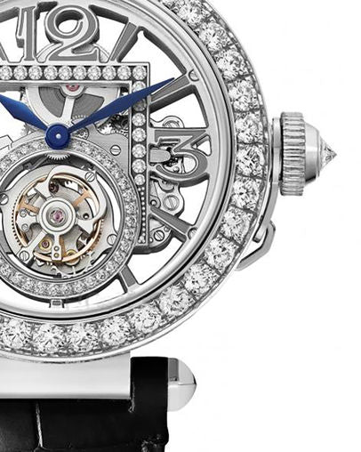 Cartier Pasha de Cartier 41mm 18K White Gold & Diamonds Skeleton Watch - Premium Luxury Product