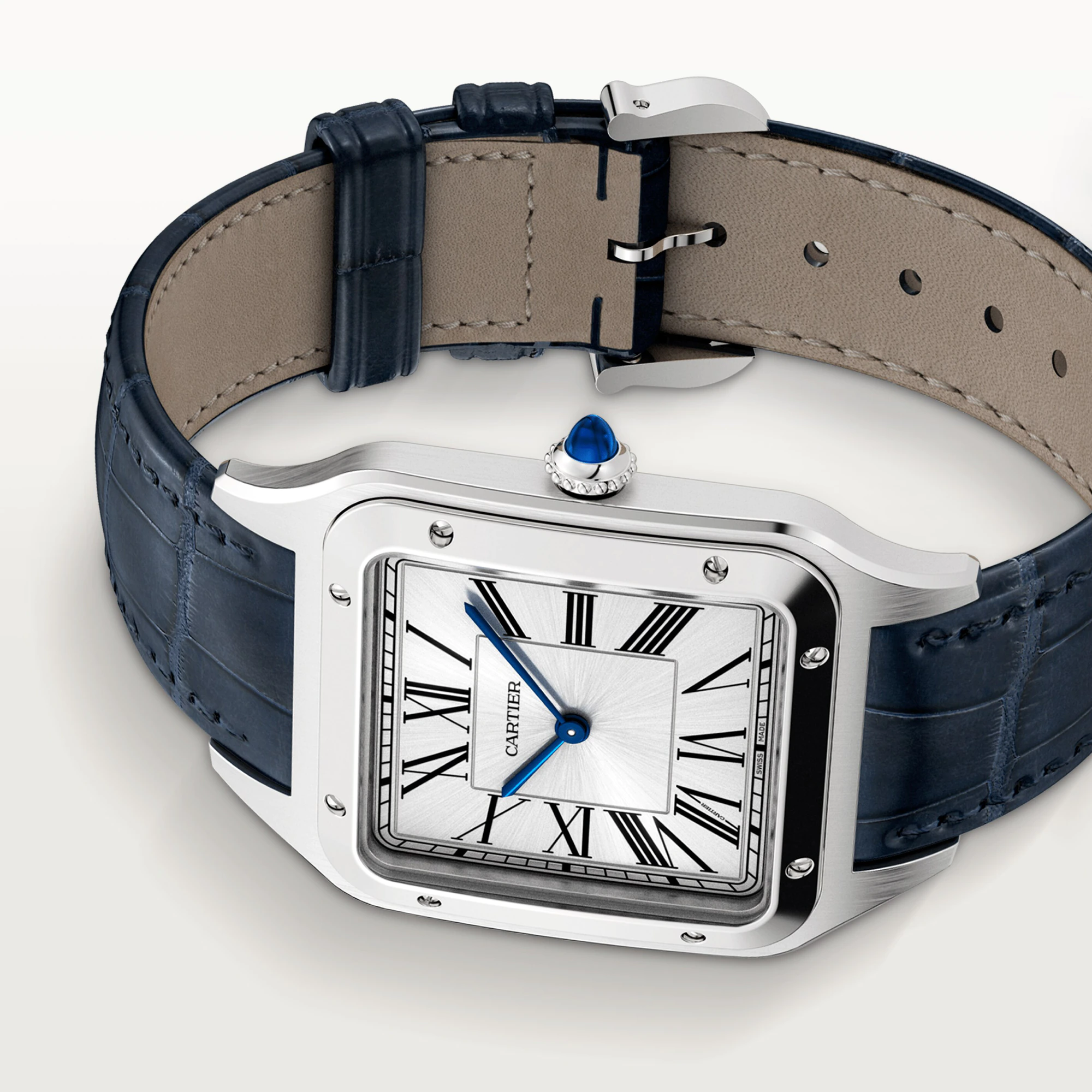 Cartier Santos Stainless Steel Men's Watch - Premium Luxury Product