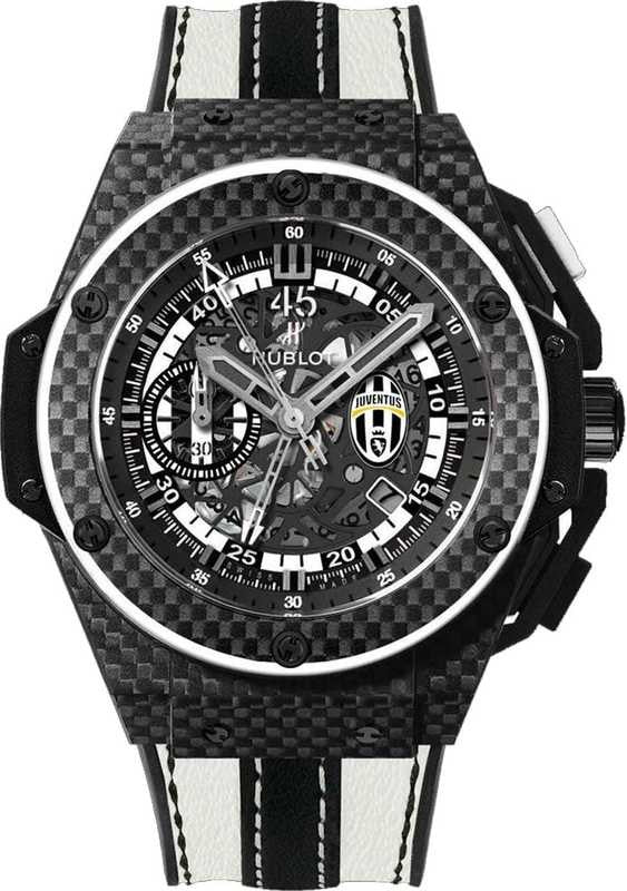Hublot King Power Juventus Mechanical Limited Edition Carbon &amp; Ceramic Men's Watch - Premium Luxury Product