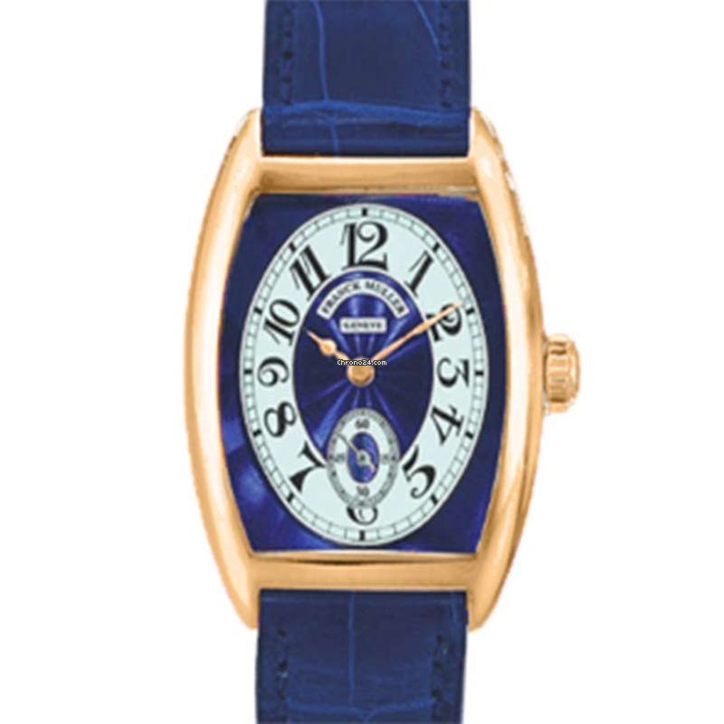 Franck Muller Cintree Curvex Chronometro Lady Blue Dial 18K Yellow Gold Ladies Watch - Premium Luxury Product