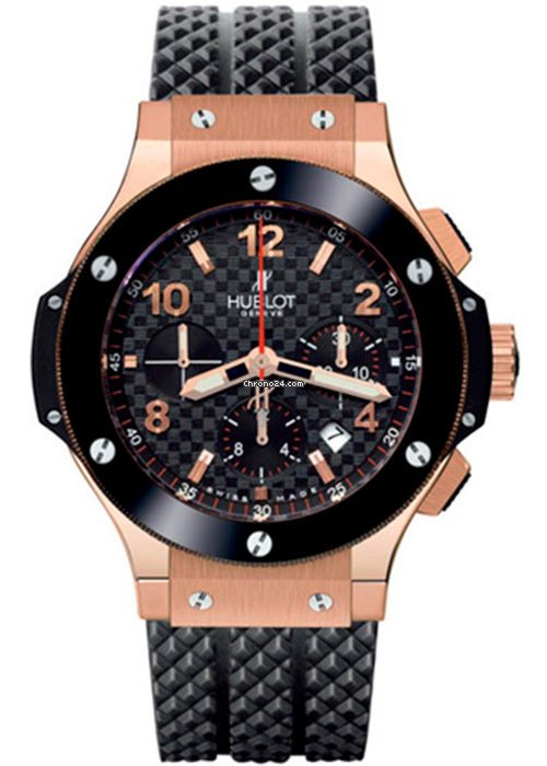 Hublot Big Bang 18K Rose Gold Chronograph Ceramic Rubber Men’s Watch - Premium Luxury Product