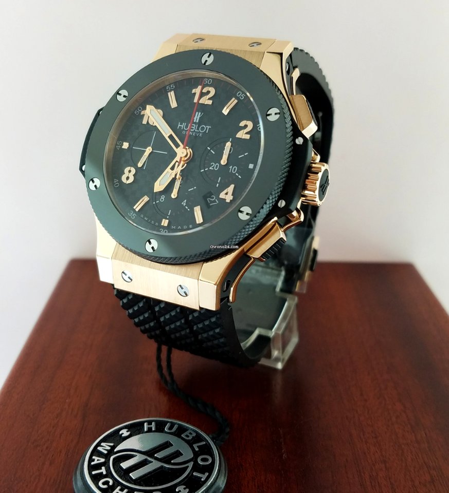 Hublot Big Bang 18K Rose Gold Chronograph Ceramic Rubber Men’s Watch - Premium Luxury Product