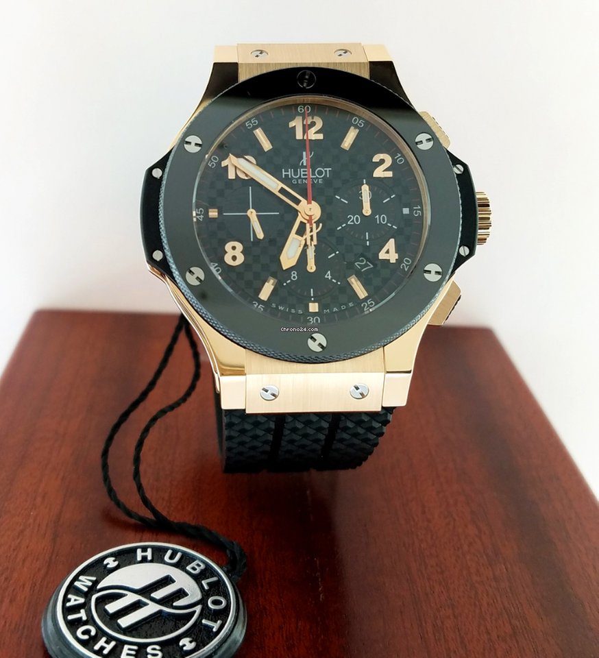 Hublot Big Bang 18K Rose Gold Chronograph Ceramic Rubber Men’s Watch - Premium Luxury Product