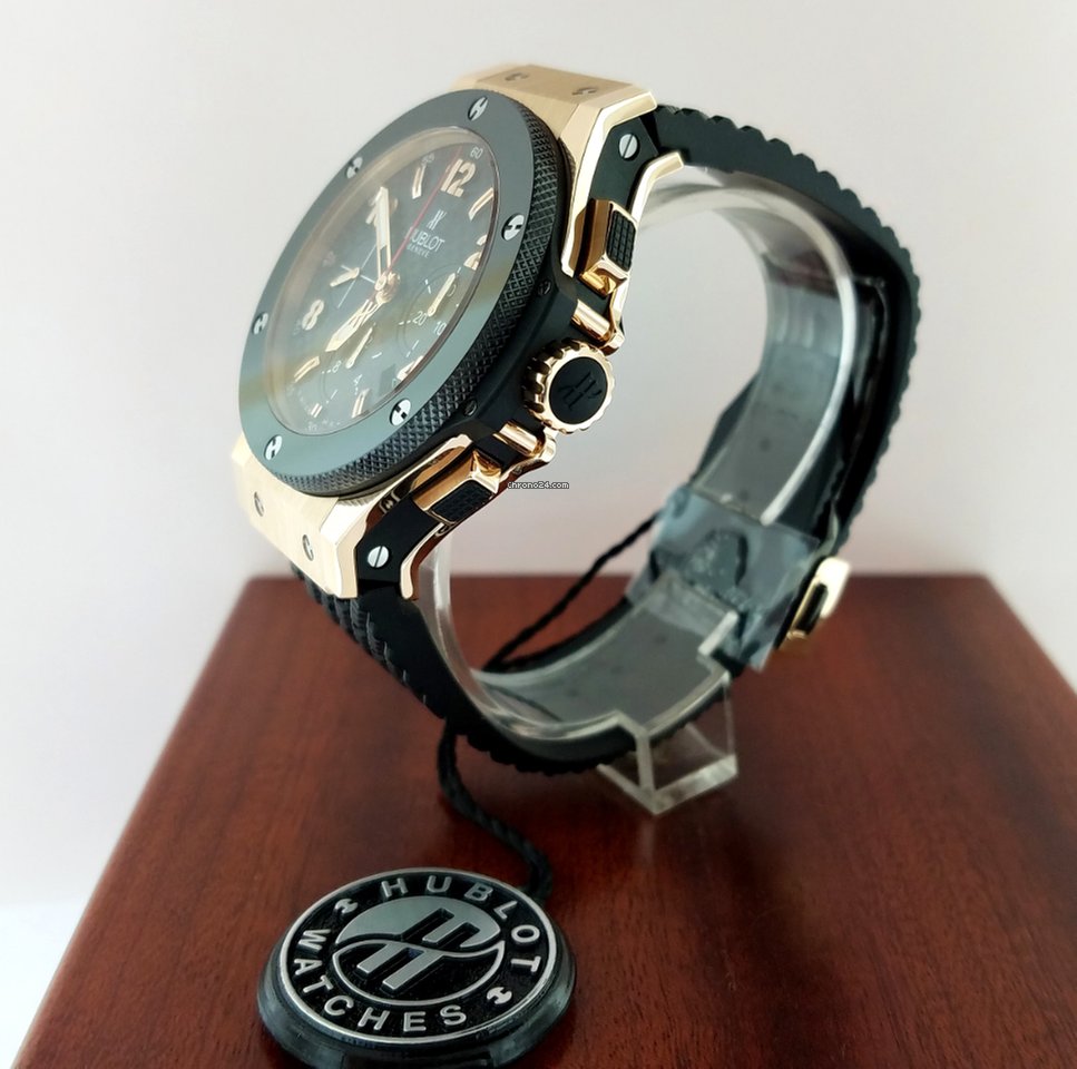 Hublot Big Bang 18K Rose Gold Chronograph Ceramic Rubber Men’s Watch - Premium Luxury Product