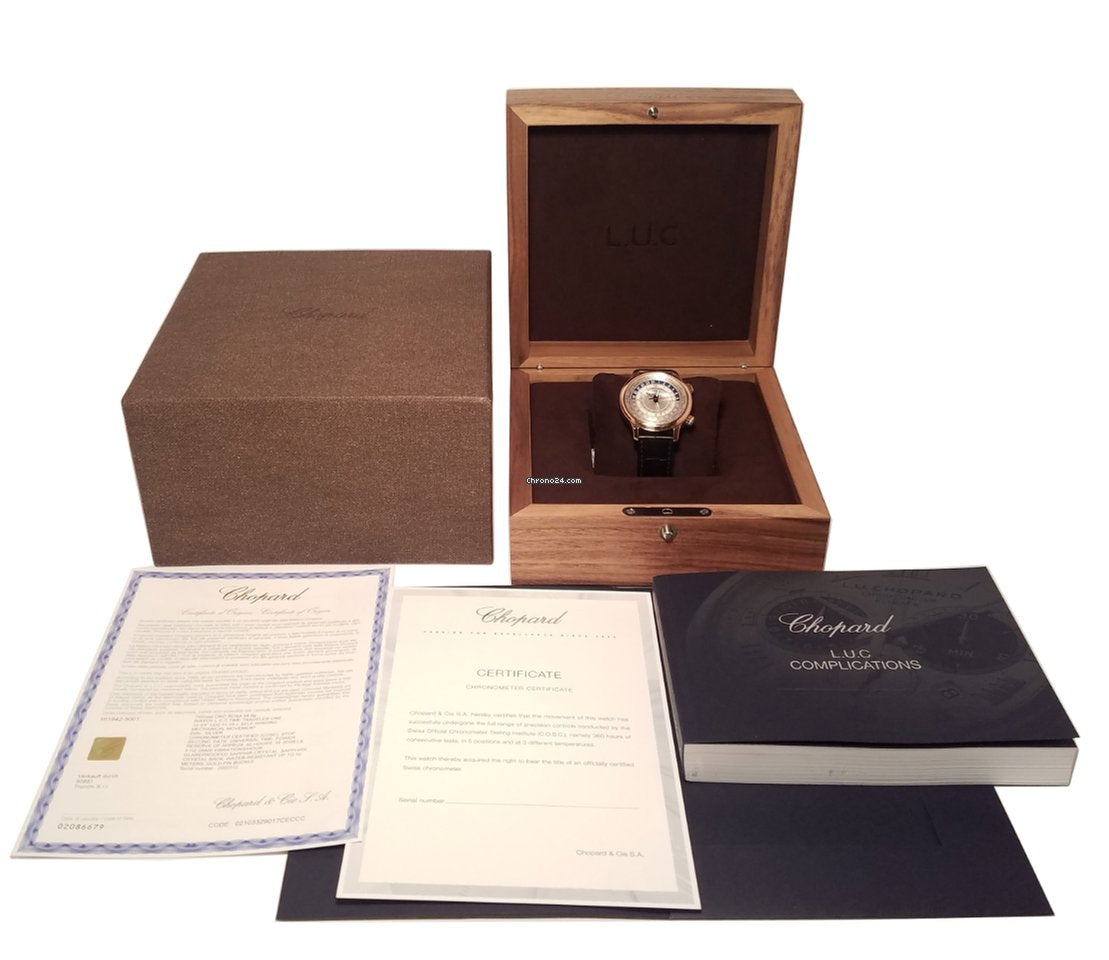 Chopard L.U.C Time Traveler One 18K Rose Gold Men's Watch - Premium Luxury Product