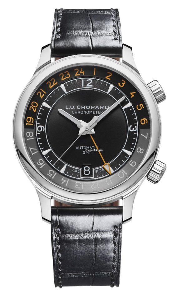 Chopard L.U.C GMT ONE Stainless Steel Men's Watch - Premium Luxury Product