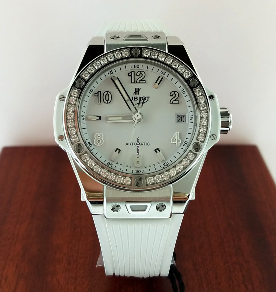 Hublot Big Bang 39mm One Click Steel White Diamonds Automatic Watch - Premium Luxury Product