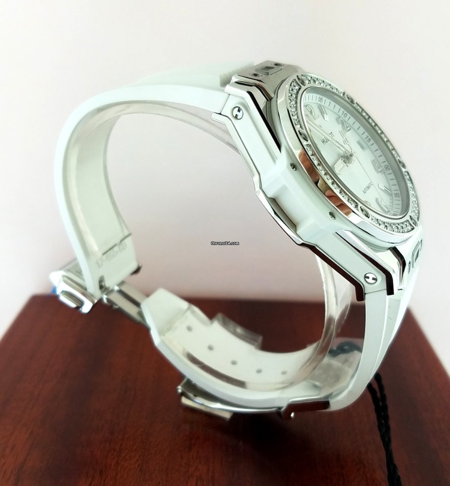 Hublot Big Bang 39mm One Click Steel White Diamonds Automatic Watch - Premium Luxury Product