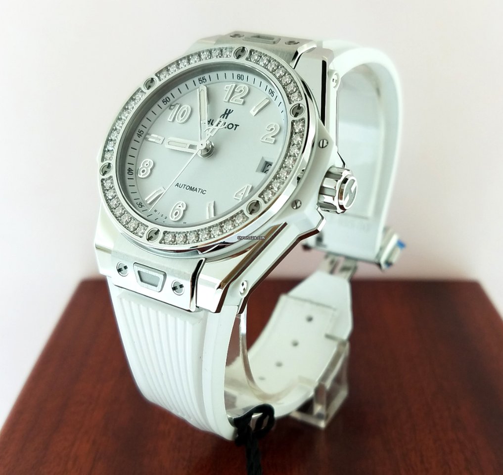 Hublot Big Bang 39mm One Click Steel White Diamonds Automatic Watch - Premium Luxury Product