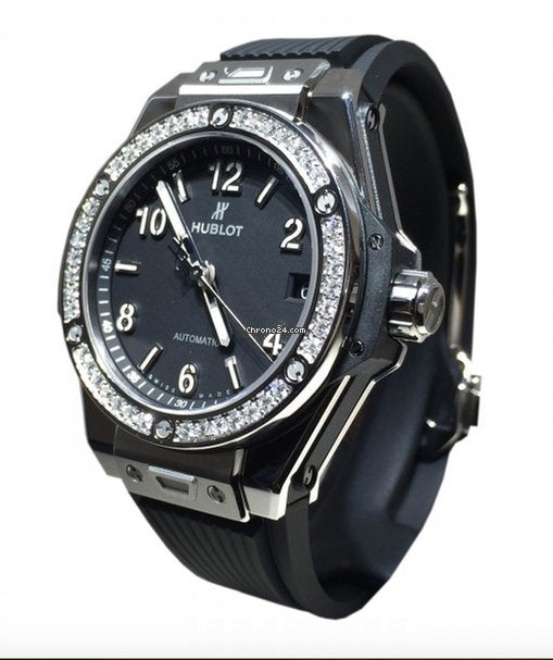 Hublot Big Bang 39mm One Click Steel Diamonds Automatic Watch - Premium Luxury Product
