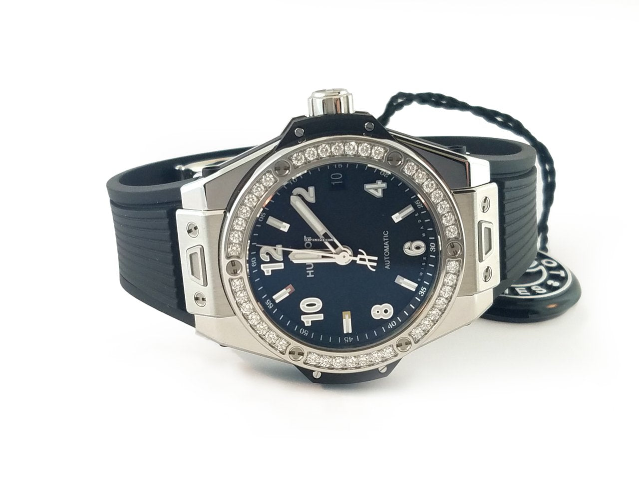 Hublot Big Bang 39mm One Click Steel Diamonds Automatic Watch - Premium Luxury Product