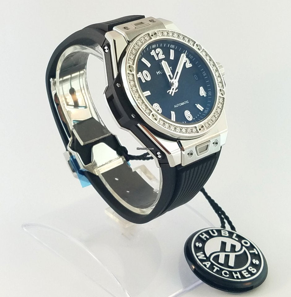 Hublot Big Bang 39mm One Click Steel Diamonds Automatic Watch - Premium Luxury Product