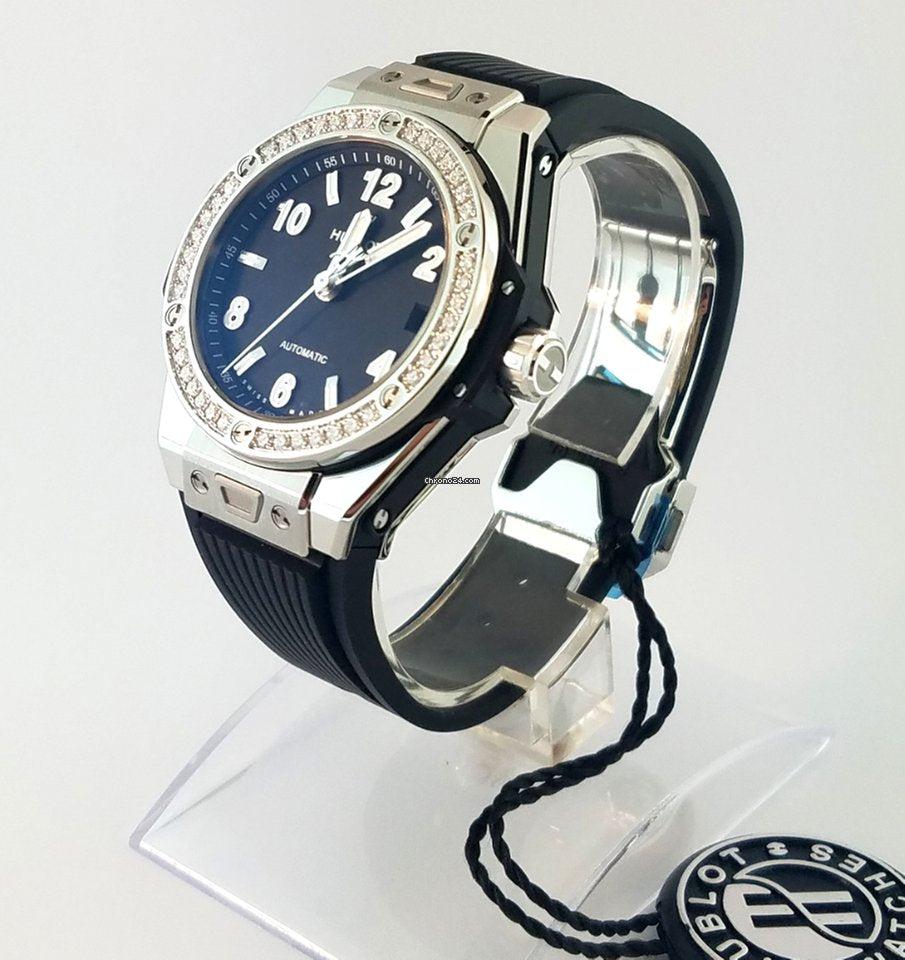Hublot Big Bang 39mm One Click Steel Diamonds Automatic Watch - Premium Luxury Product