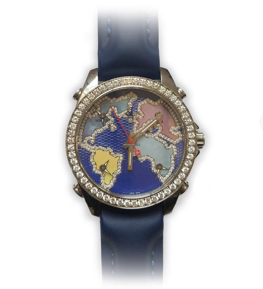 Jacob and Co Five Time Zone Stainless Steel Watch - Premium Luxury Product