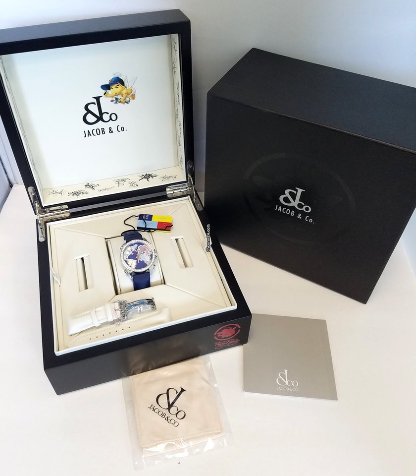 Jacob and Co Five Time Zone Stainless Steel Watch - Premium Luxury Product