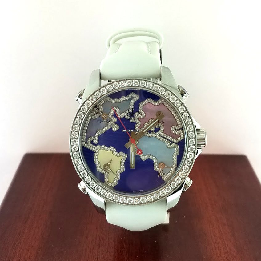 Jacob and Co Five Time Zone Stainless Steel Watch - Premium Luxury Product