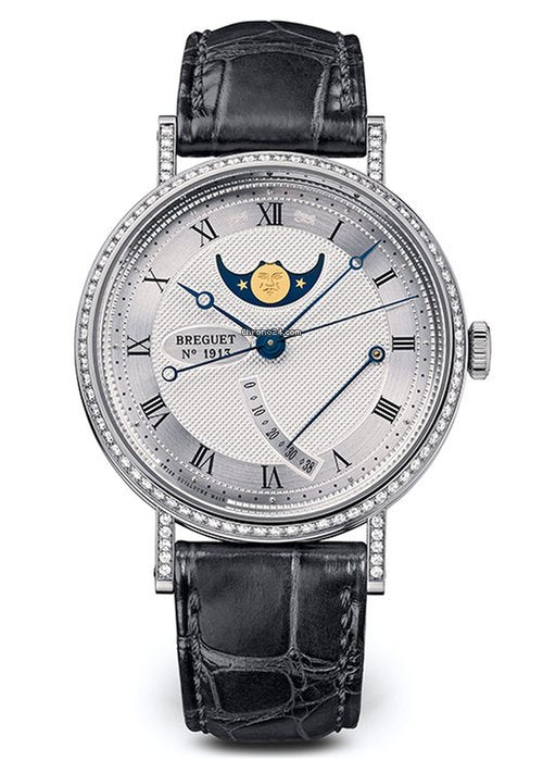 Breguet Classique 8788 18K White Gold &amp; Diamonds Ladies Watch - Premium Luxury Product