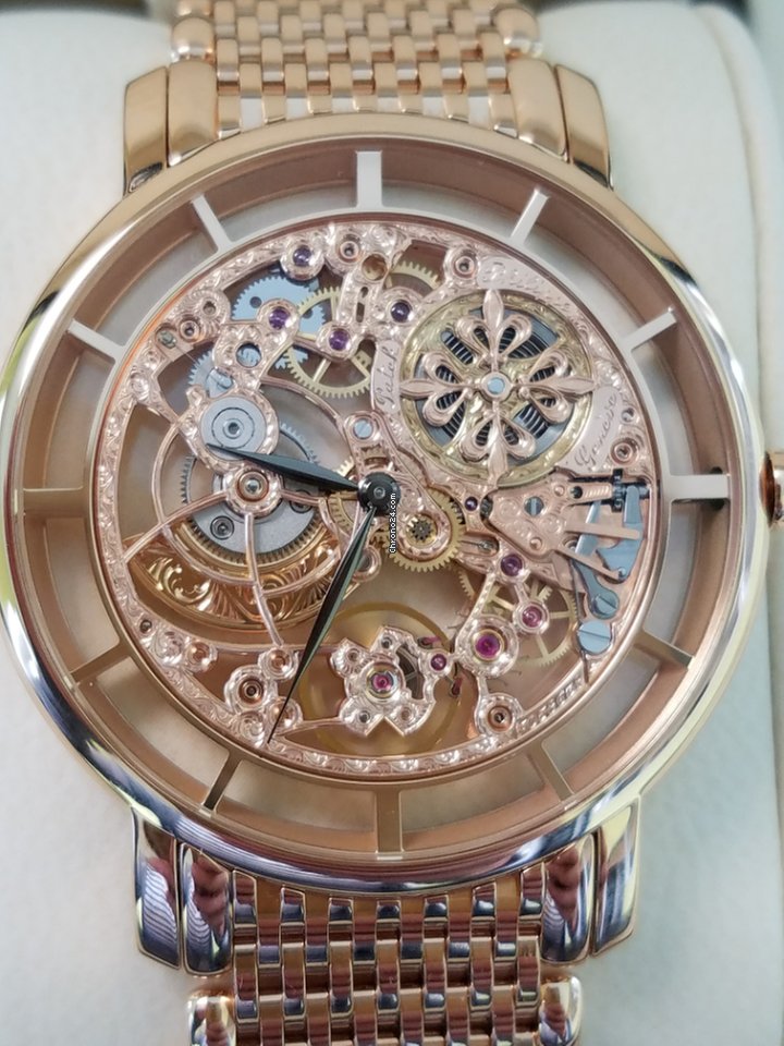 Patek Philippe Complications Skeletonized Ultra Thin 39mm Rose Gold Men's Watch with Bracelet