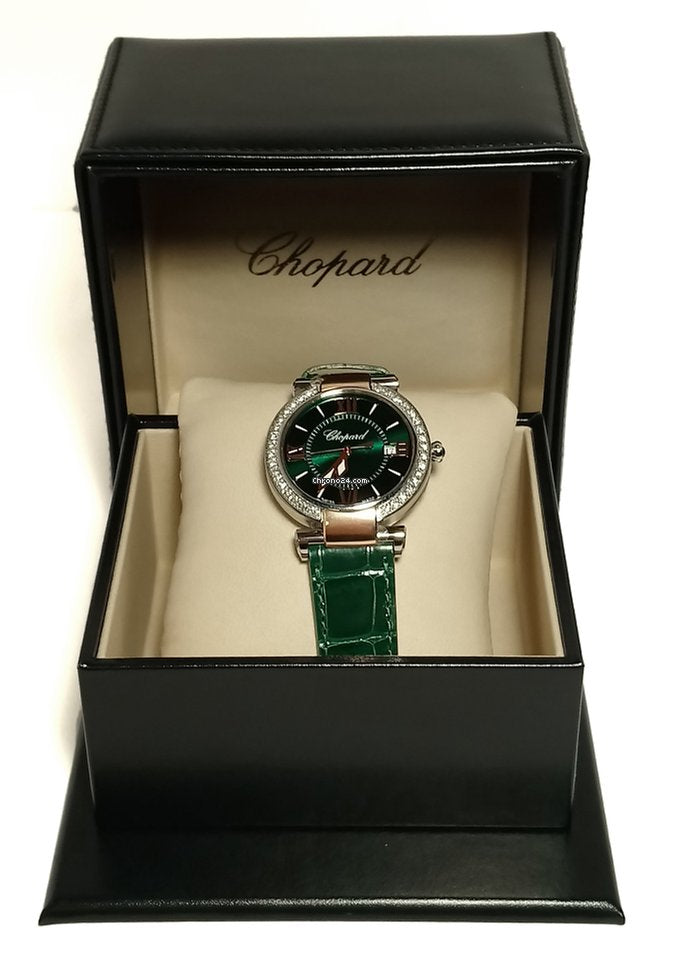 Chopard Imperiale 18K Rose Gold, Stainless Steel, Green Tourmalines & Diamonds Ladies Watch - Premium Luxury Product