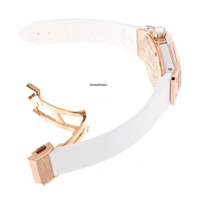 Hublot Big Bang 18K Rose Gold Rubber Diamonds Ladies Watch - Premium Luxury Product