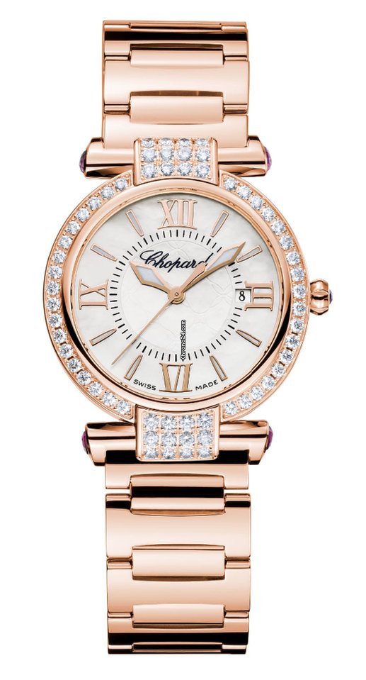 Chopard Imperiale 18K Rose Gold, Amethysts & Diamonds Ladies Watch - Premium Luxury Product
