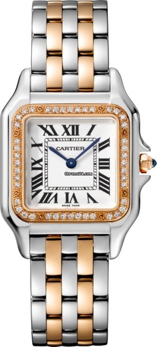 Cartier Panthère 18K Pink Gold &amp; Stainless Steel &amp; Diamonds Ladies Watch - Premium Luxury Product