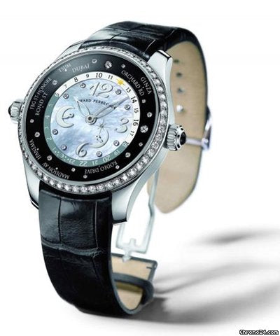 Girard-Perregaux WW.TC Lady 24 Hour Shopping Stainless Steel &amp; Diamonds Ladies Watch