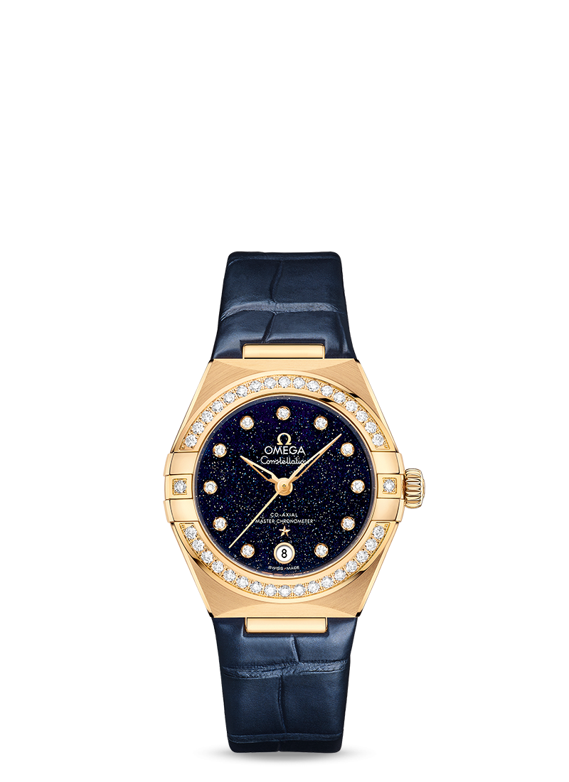 Omega Constellation Co-Axial Master Chronometer Yellow Gold & Diamonds Lady’s Watch - Premium Luxury Product
