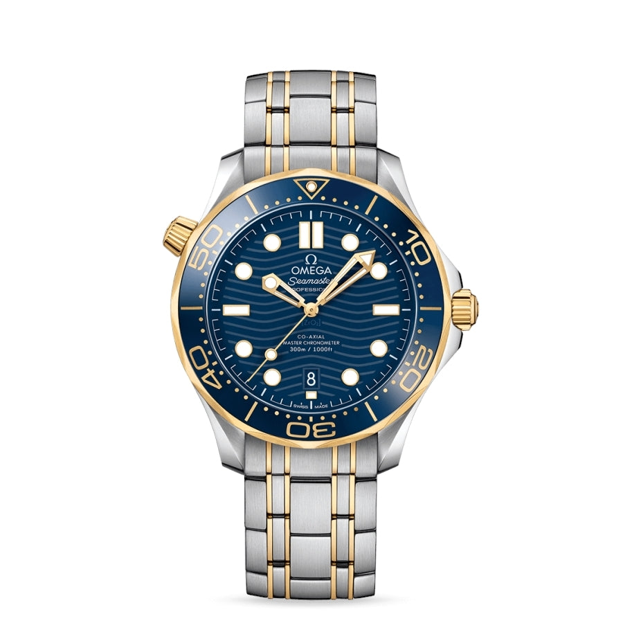 Omega Seamaster Diver Stainless steel & 18K Yellow Gold Men's Watch - Premium Luxury Product