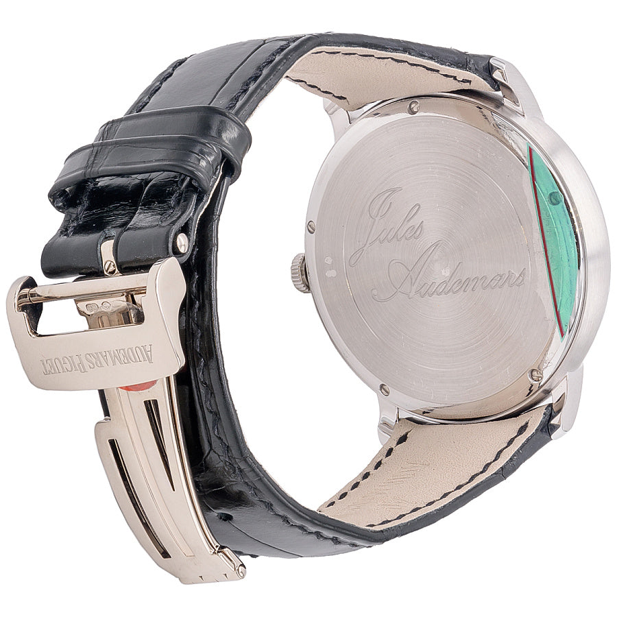 Audemars Piguet Jules Audemars Dual Time 18K White Gold Men's Watch - Premium Luxury Product