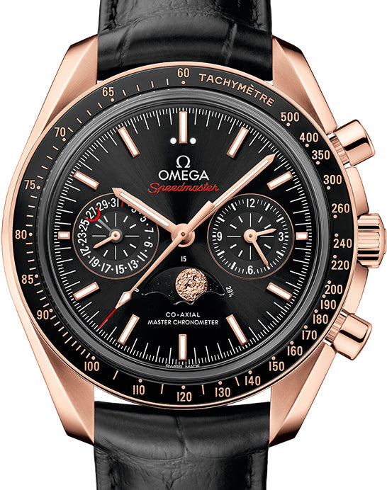 Omega Speedmaster Two Counters MoonPhase 18K Sedna™ gold Men's Watch - Premium Luxury Product