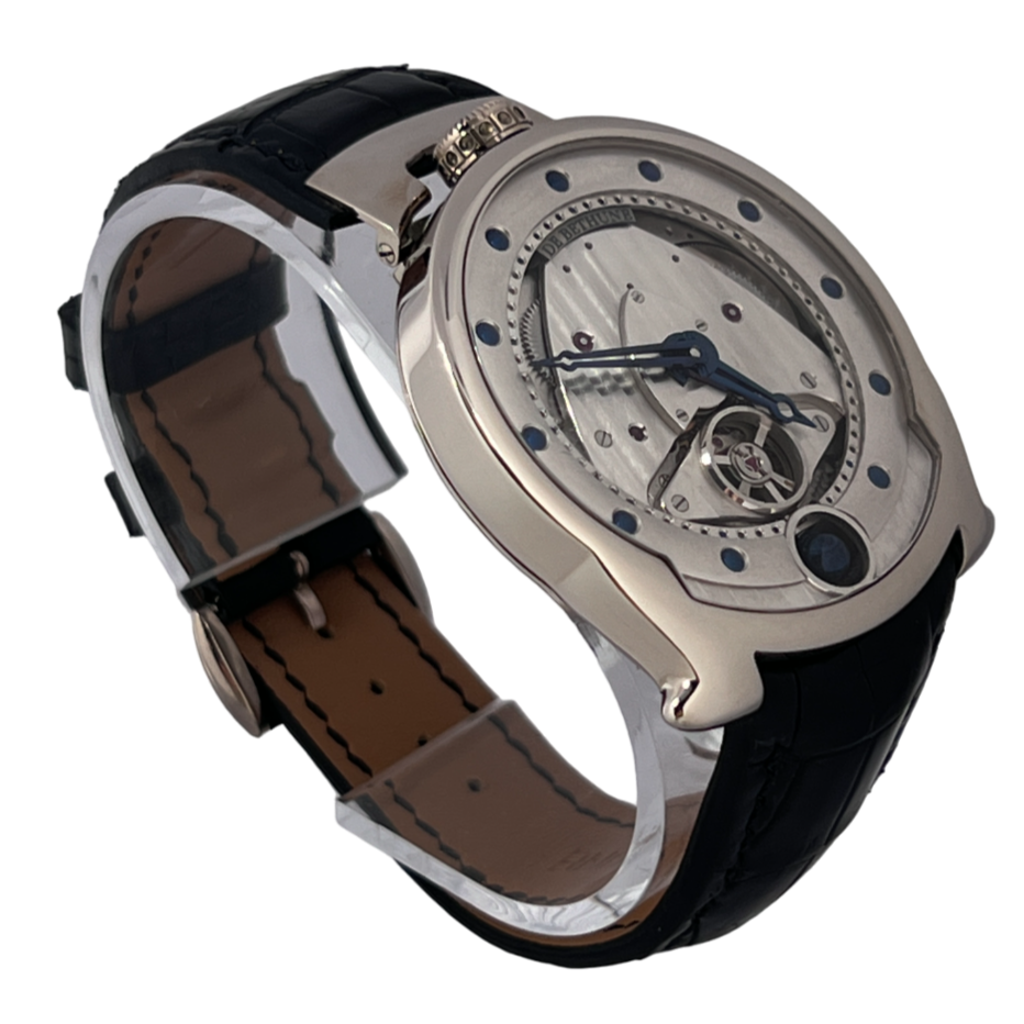 De Bethune DBS Moon Phase 18K White Gold Men's Watch - Premium Luxury Product