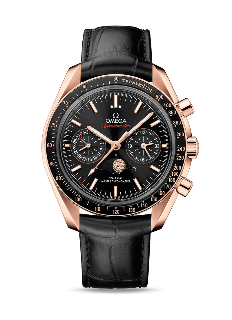 Omega Speedmaster Two Counters MoonPhase 18K Sedna™ gold Men's Watch - Premium Luxury Product