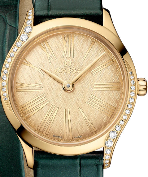 Omega De ville Mini Trésor 18K Moonshine™ Gold & Diamonds Lady's Watch - Premium Luxury Product