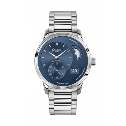 Glashutte Original Pano Matic Lunar Stainless steel Men's Watch - Premium Luxury Product