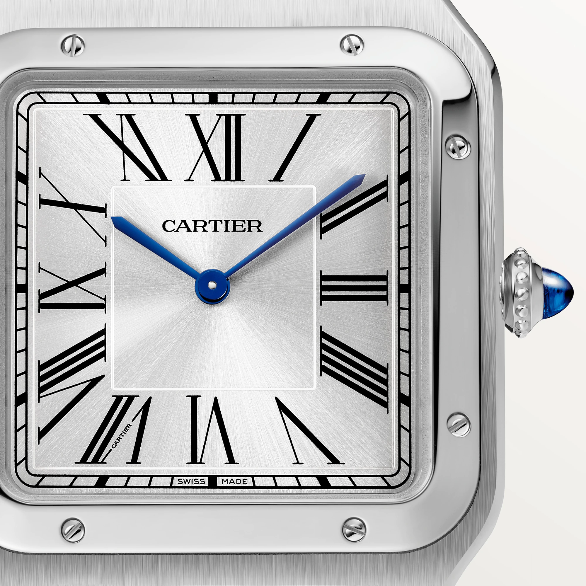 Cartier Santos Stainless Steel Men's Watch - Premium Luxury Product