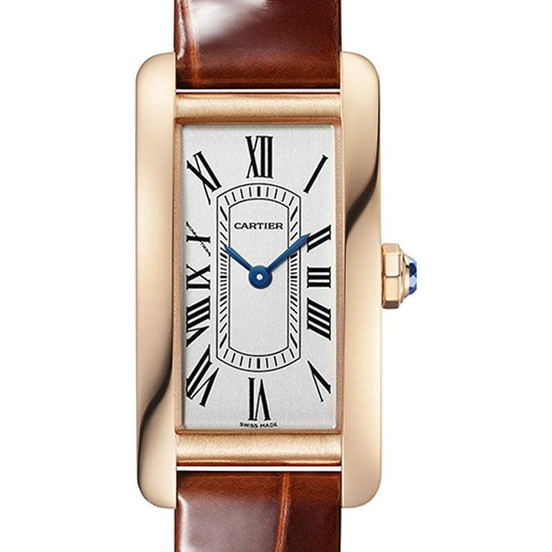 Cartier Tank Americaine 18K Rose Gold Lady's Watch - Premium Luxury Product