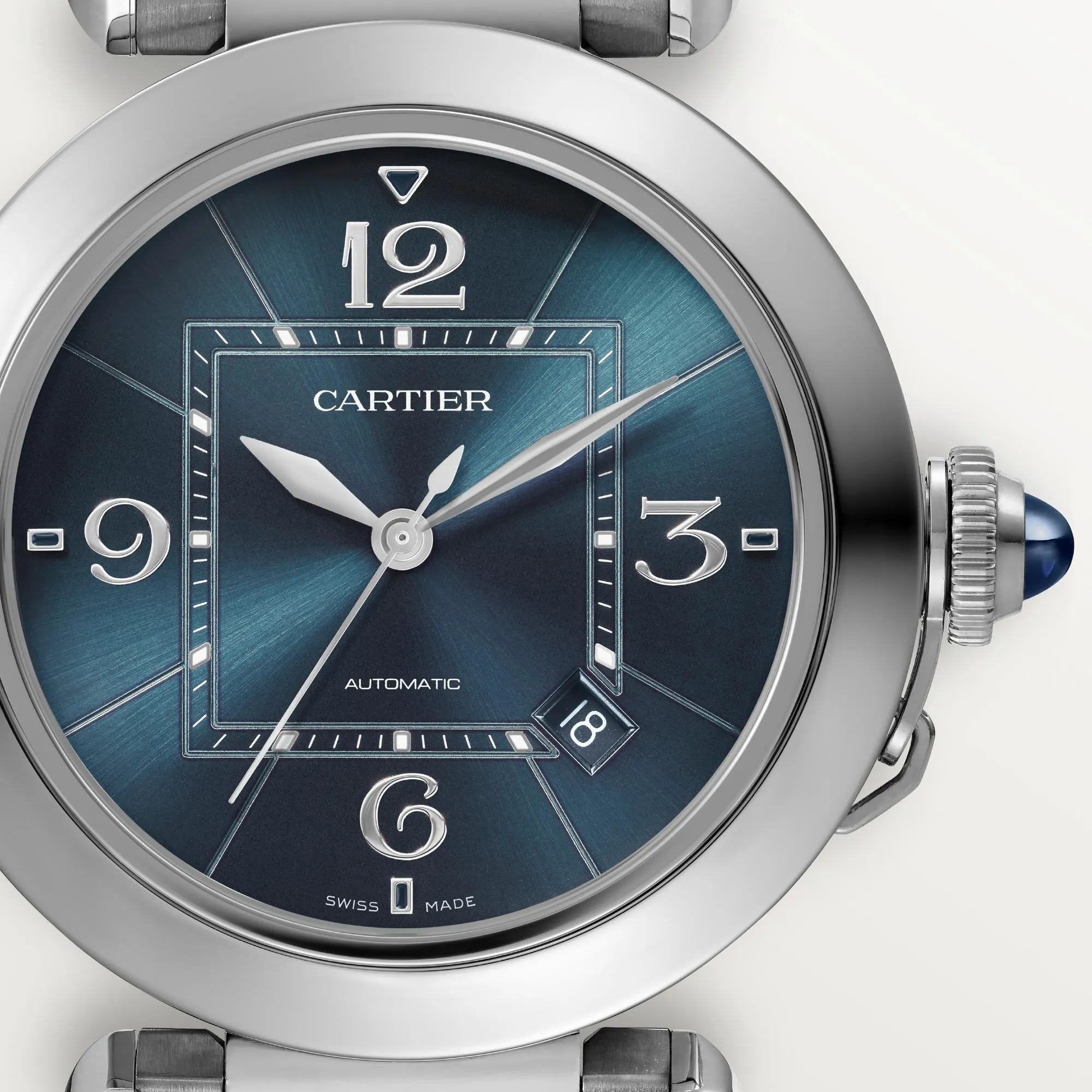 Cartier Pasha De Cartier Stainless steel Men's Watch - Premium Luxury Product