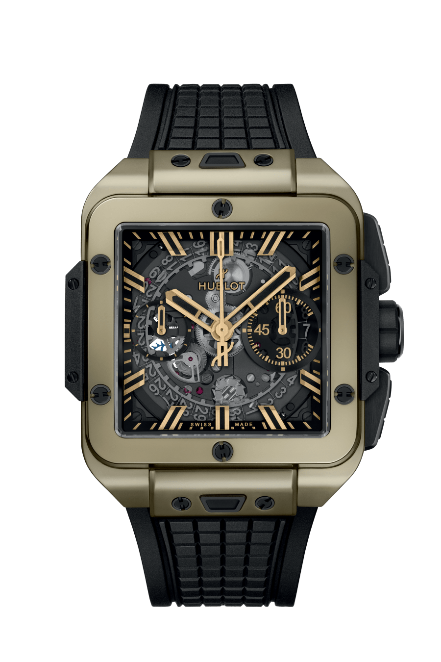 Hublot Square Bang Chronograph 18K Magic gold Men's Watch - Premium Luxury Product