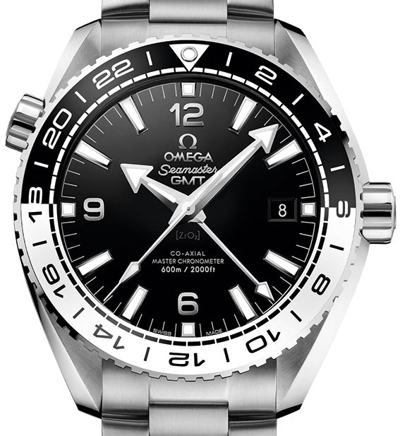Omega Seamaster Planet Ocean Master Chronometer GMT Stainless steel & Ceramic Men's Watch - Premium Luxury Product
