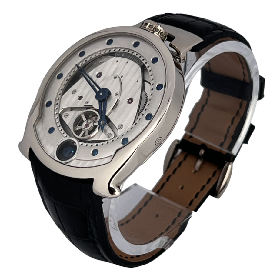 De Bethune DBS Moon Phase 18K White Gold Men's Watch - Premium Luxury Product