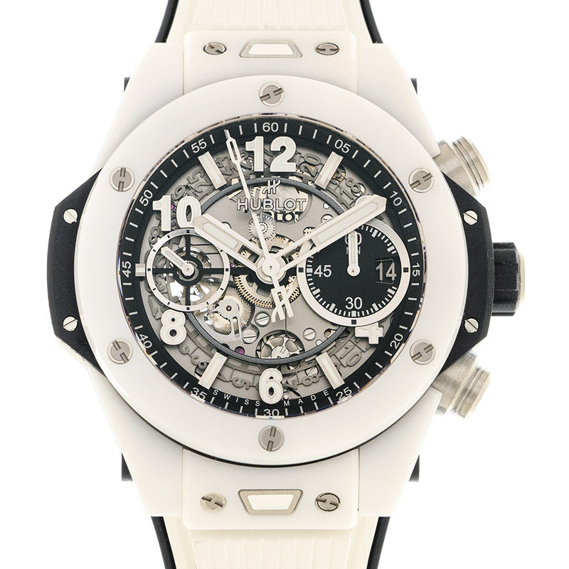 Hublot Unico Big Bang White Ceramic Men's Watch - Premium Luxury Product